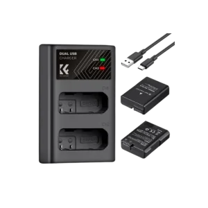 Kit de 2 Baterias EN-EL14+CARGADOR DUAL K&F CONCEPT KF28.0020