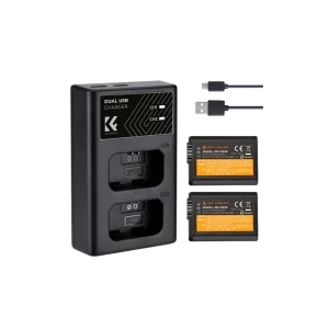 Kit de 2 Baterias NP-FW50+CARGADOR DUAL K&F CONCEPT KF28.0015